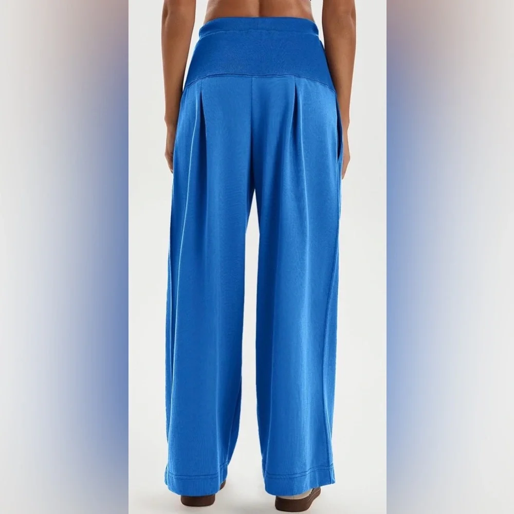 High Waisted Drawstring Palazzo Pants - Picture 3 of 6